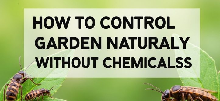 Ladybugs helping control aphids in the garden.